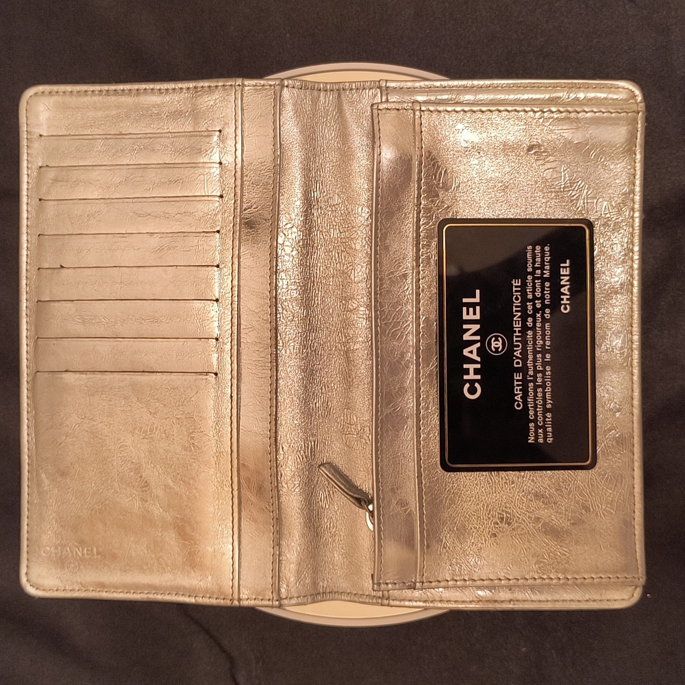 Authentic Chanel Silver Wallet - Picture 5 of 15
